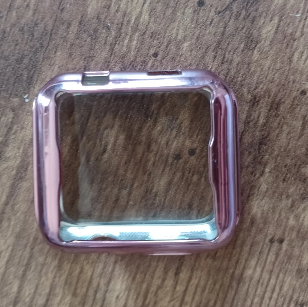 Apple watch case metallic pink